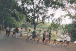 Jog through the park