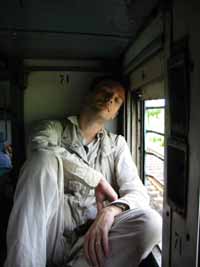 Resting on the train home